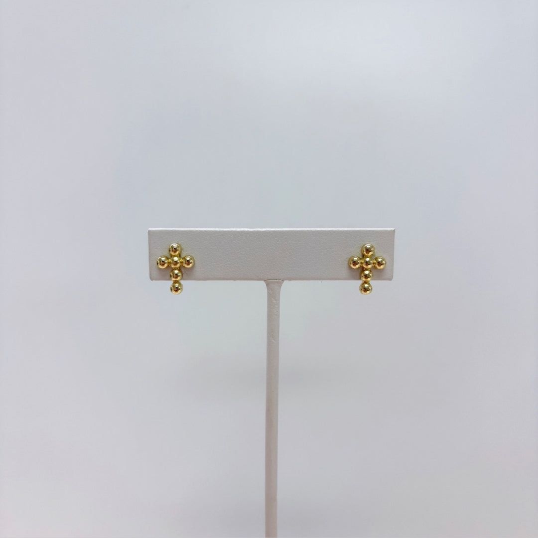 Cross My Heart Earrings (Gold)