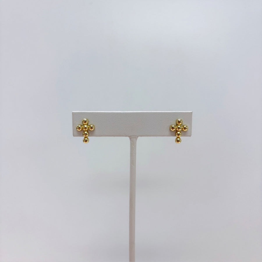 Cross My Heart Earrings (Gold)