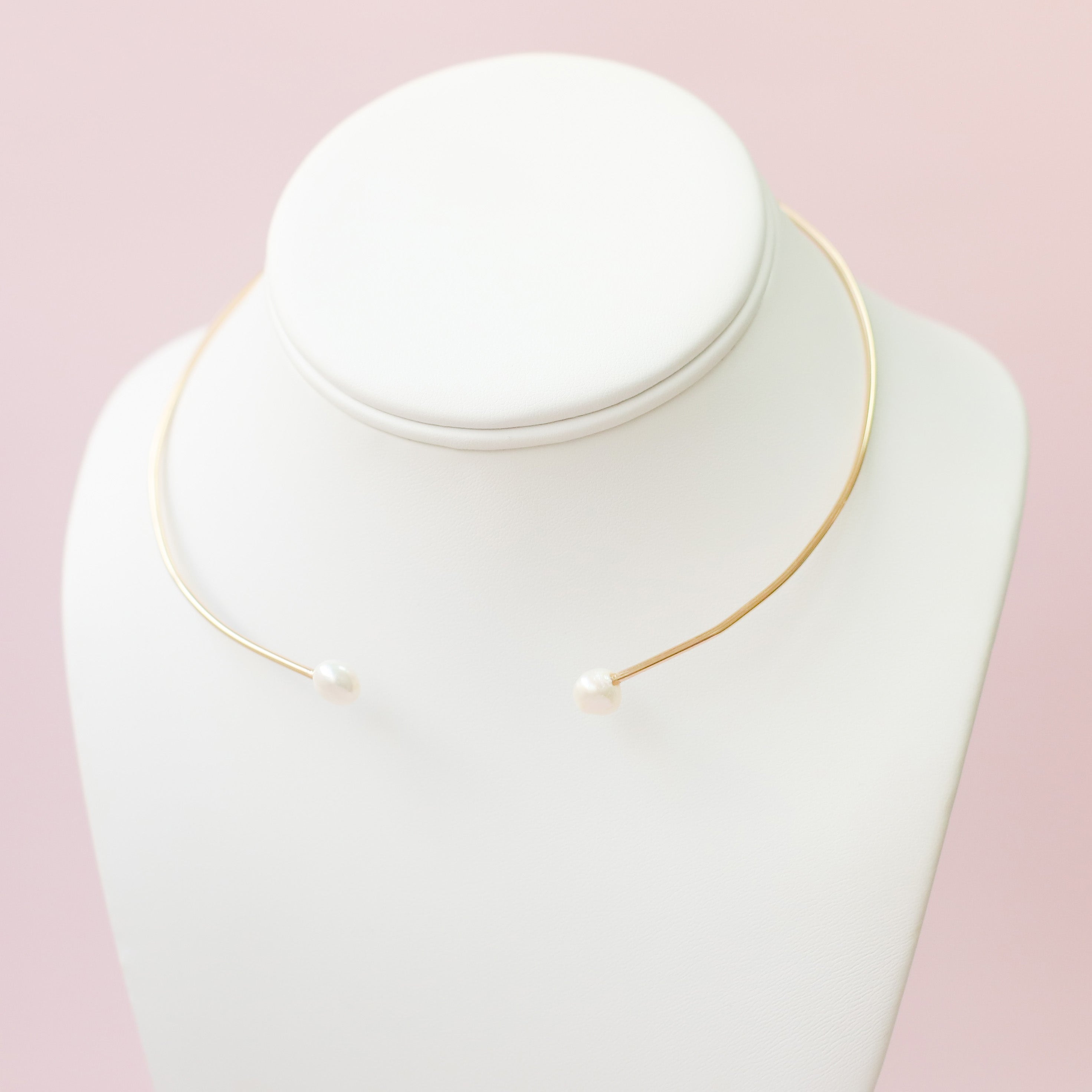 Pearly Girl Cuff Necklace
