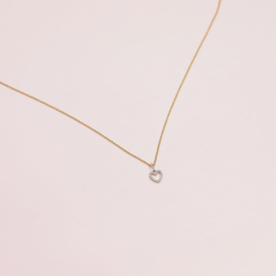 taudrey luxe: Love You More Diamond Necklace (14K Gold)