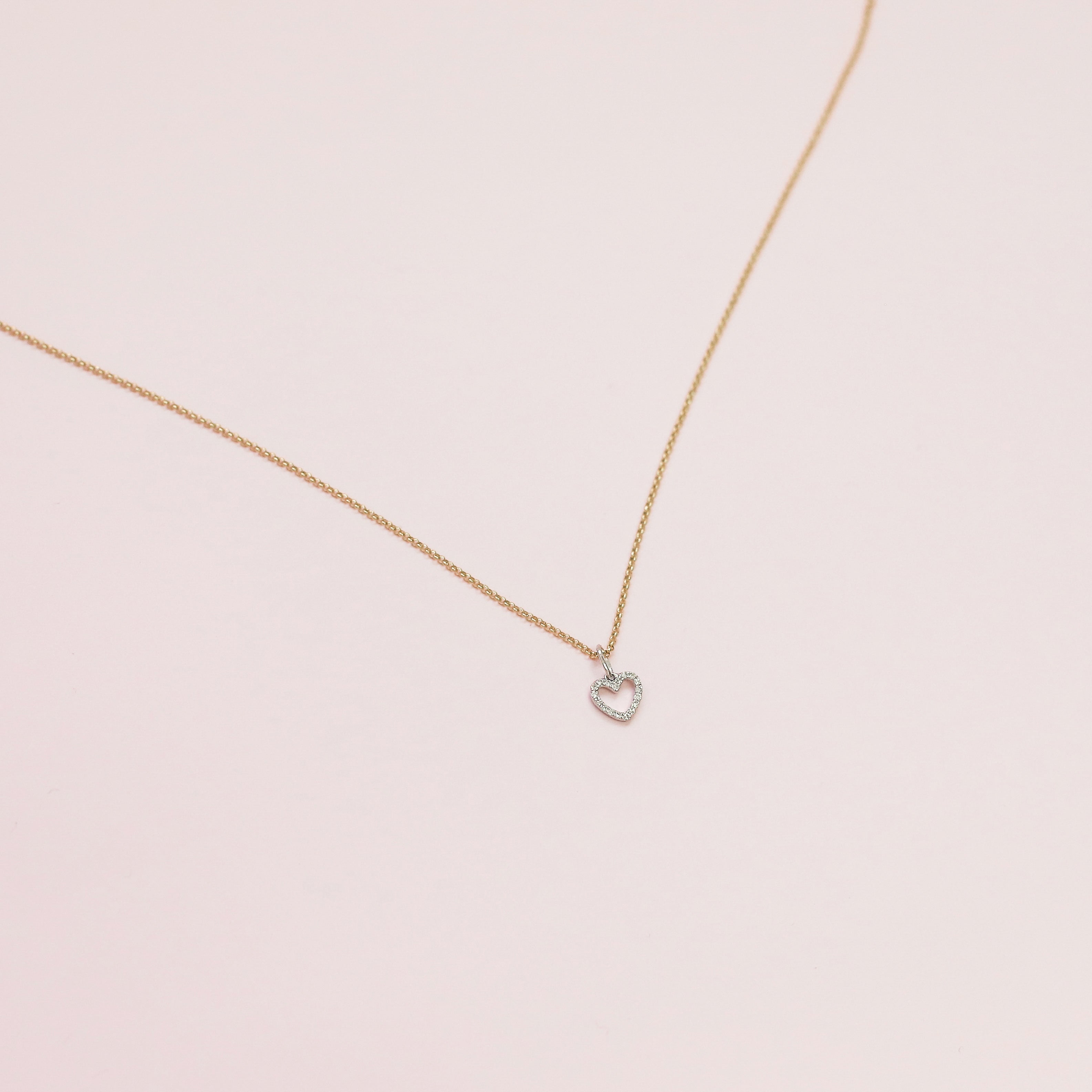 taudrey luxe: Love You More Diamond Necklace (14K Gold)