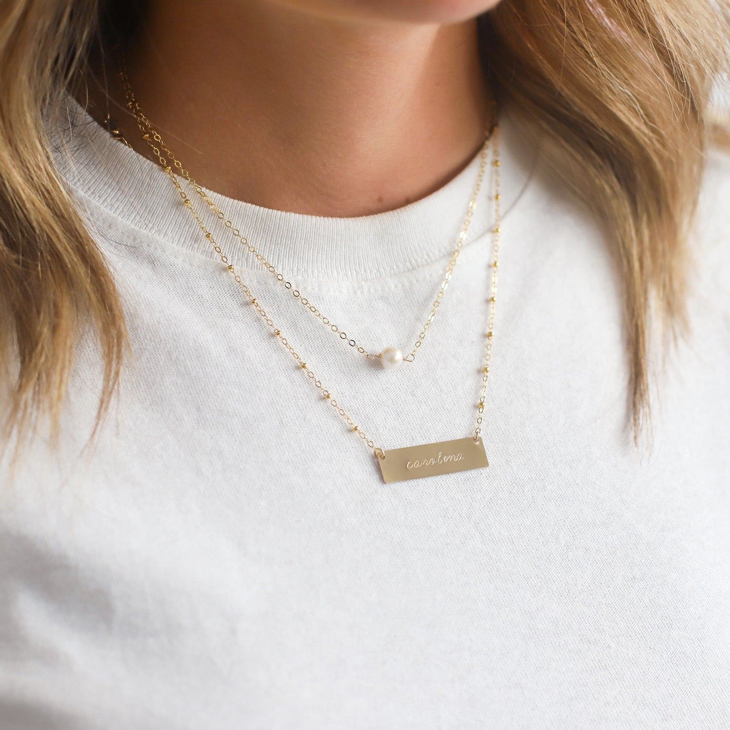 Make It Personal Plate Necklace