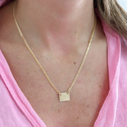 taudrey all about you plate necklace