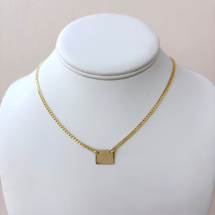 taudrey all about you plate necklace