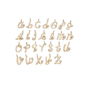 taudrey audrey necklace initial charm