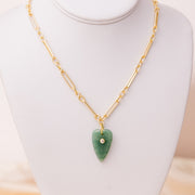 taudrey big on love necklace sage