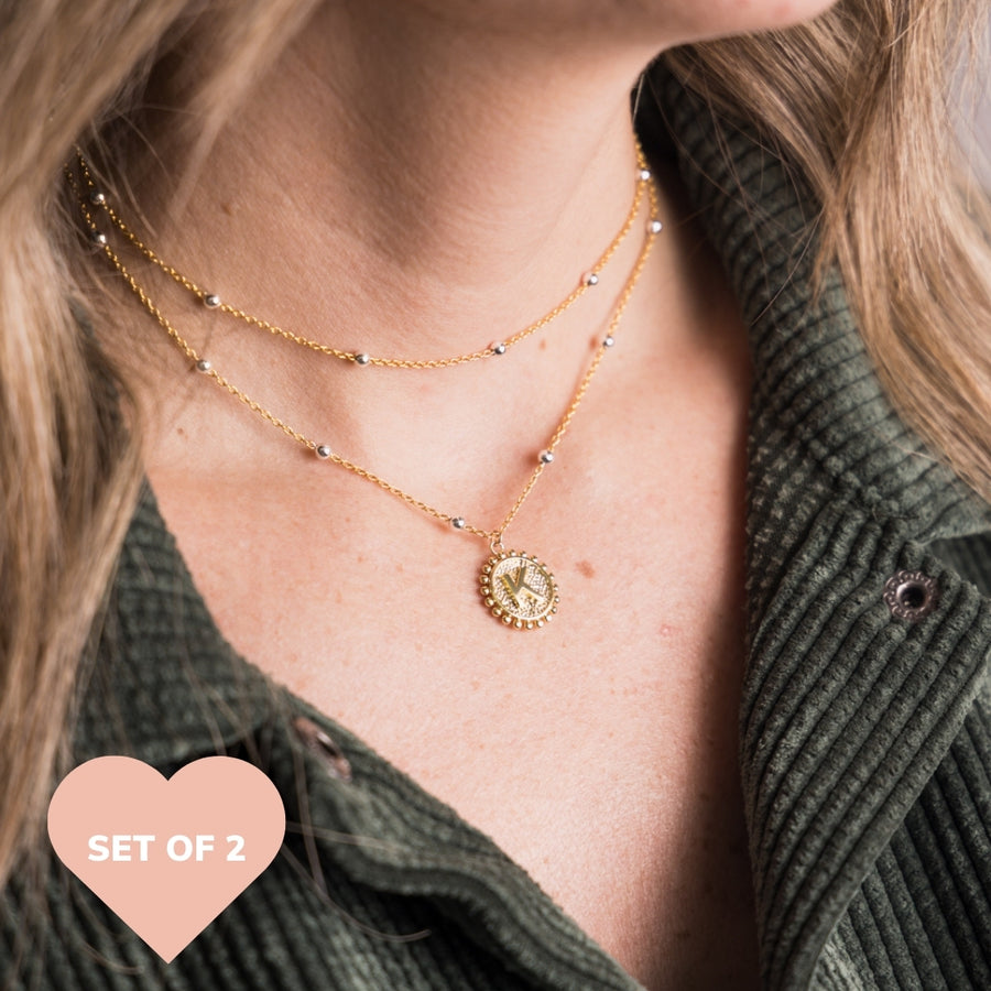 taudrey courtney necklace stack layered