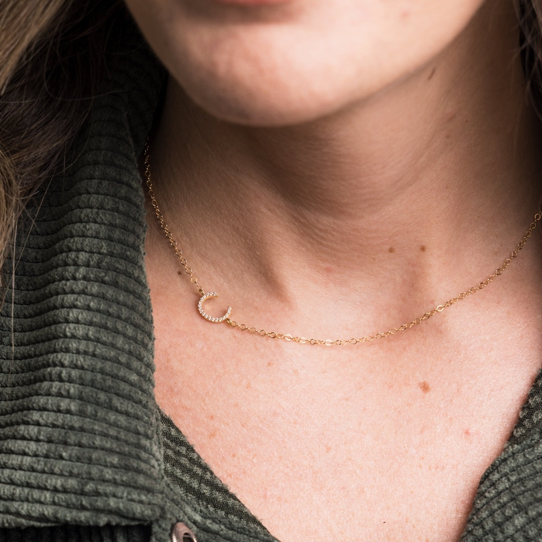 taudrey fancy initial necklace