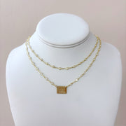 taudrey glow girl plate necklace