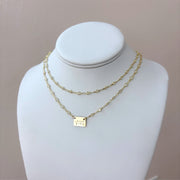 taudrey glow girl plate necklace