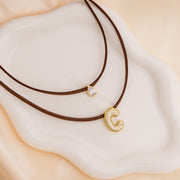 taudrey initial instinct necklace
