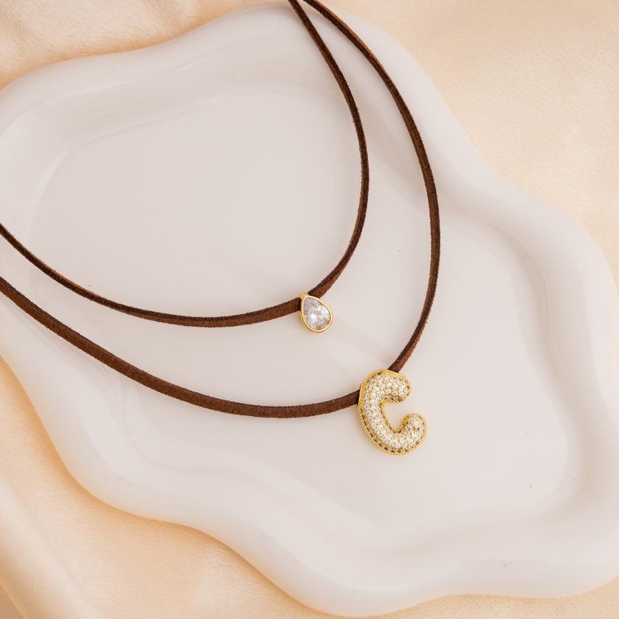 taudrey initial instinct necklace