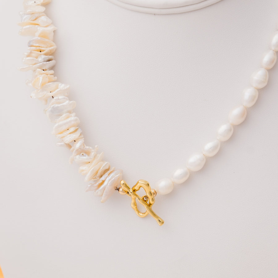 taudrey mother of pearlfection necklace