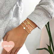 taudrey p.s. i love you bracelet stack