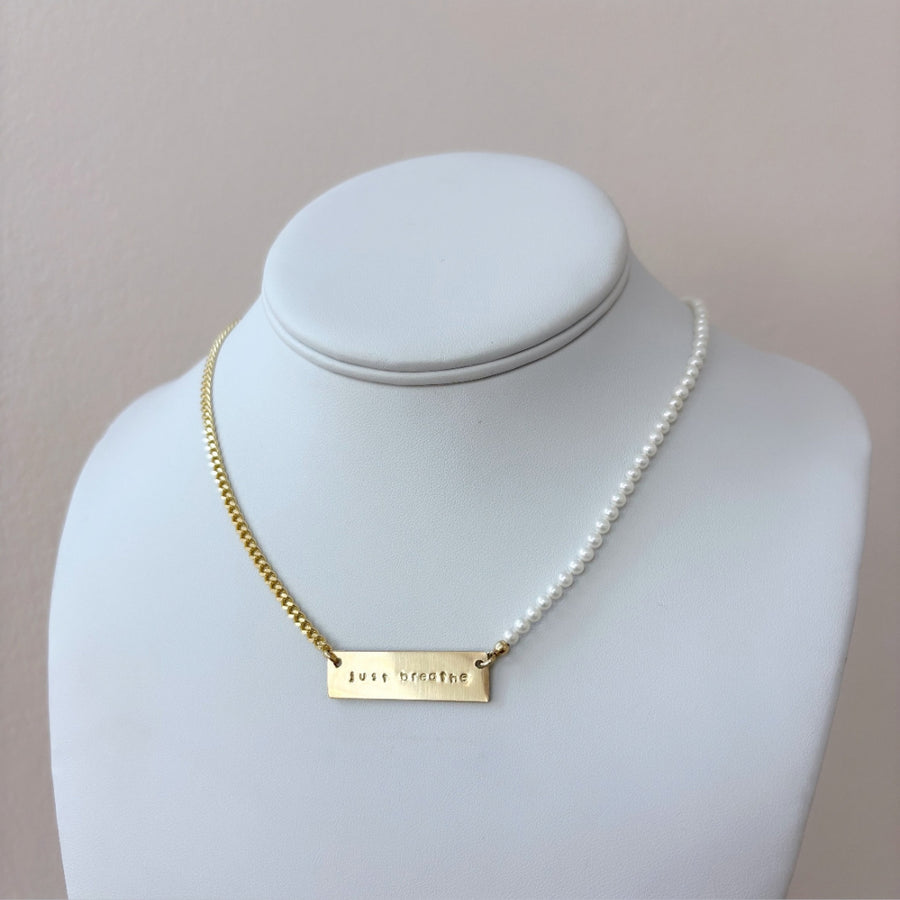 taudrey the mantra mix plate necklace