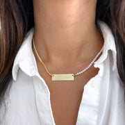 taudrey the mantra mix plate necklace