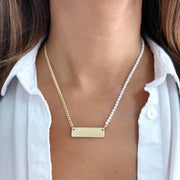 taudrey the mantra mix plate necklace