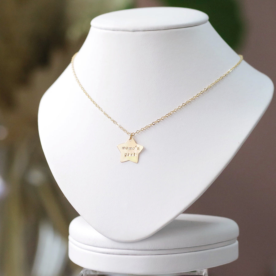 Taudrey Valentine's Day My Girl Kids Necklace