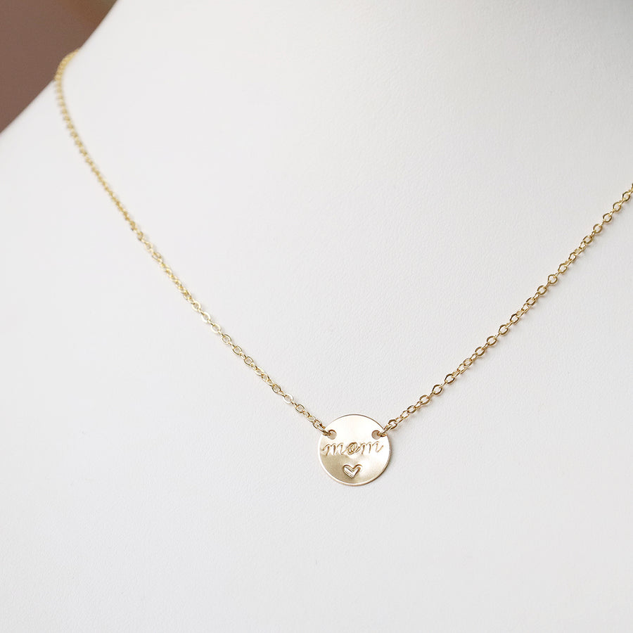 Mom Mini Coin Necklace