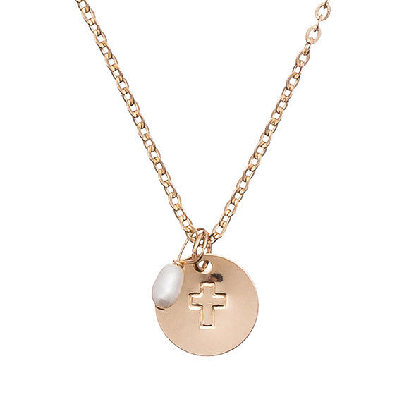 Taudrey Kids Communion Cross Necklace