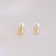 pearl princess earrings