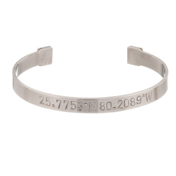 Taudrey Silver Coordinates Cuff