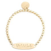 taudrey where in the world gold beaded bracelet gold plate personalized with coordinates