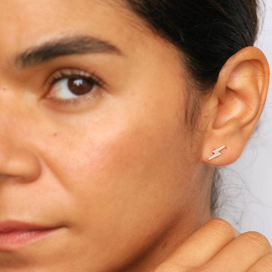 taudrey bolt and beautiful lightning bolt stud earrings