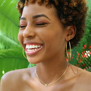 taudrey hula hoop earrings gold large