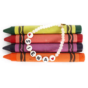 taudrey kids girls heart to heart beaded bracelet letter blocks heart details