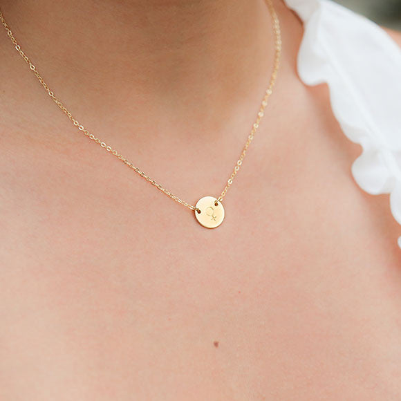 Mini Coin Symbol Necklace