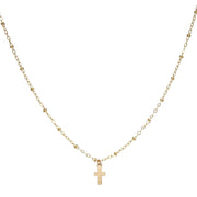 tenley molzahn leopold the bachelor taudrey jewelry collaboration shine collection have a little faith dainty beaded charm small cross charm