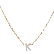 taudrey write me a letter necklace pearl letter detail