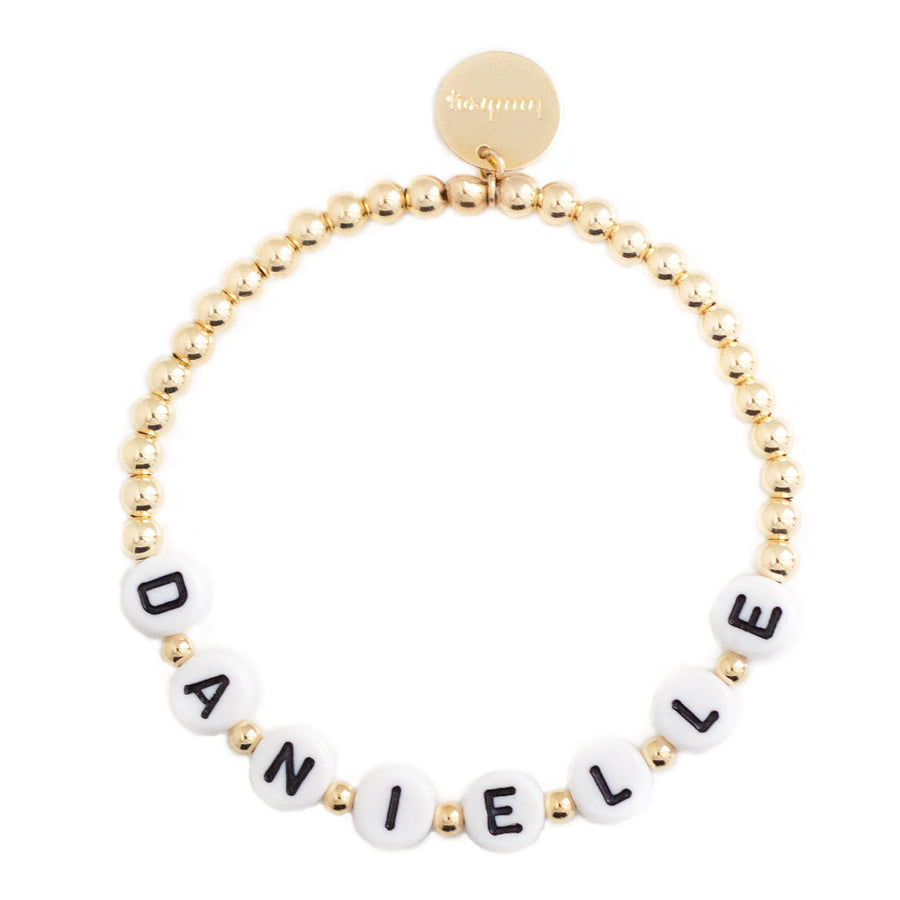 taudrey mommy and me letter block beaded bracelet set personalized matching bracelet set
