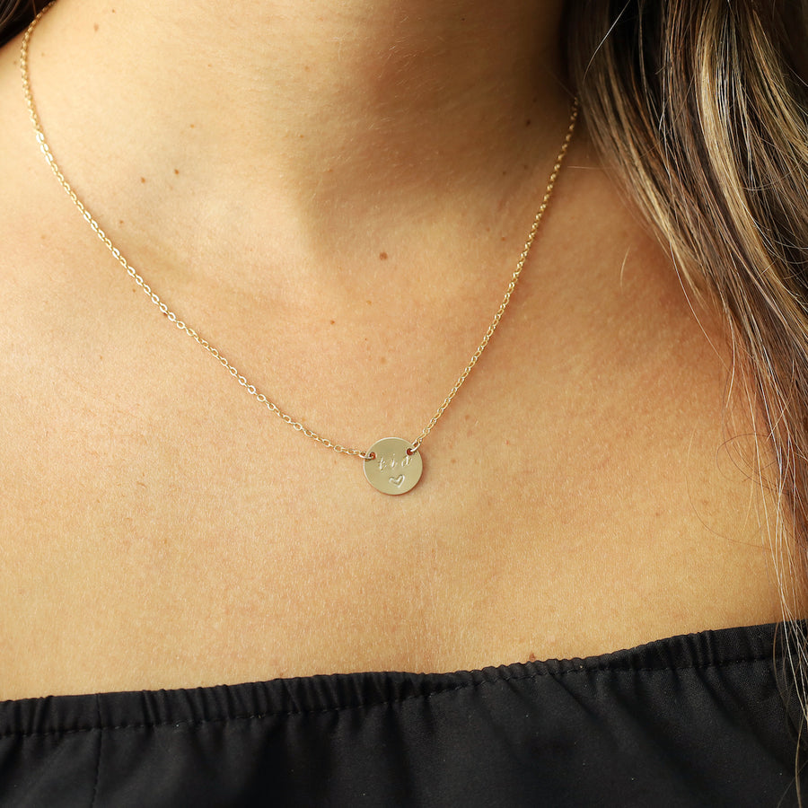 Mom Mini Coin Necklace