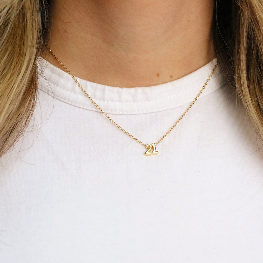 Winning Number Necklace