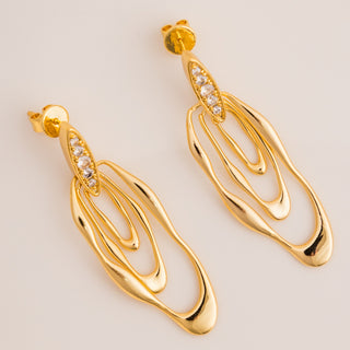 Triple Crystal Earring