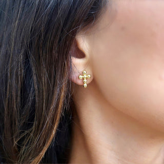 Cross My Heart Earrings (Gold)