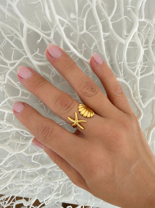 Holiday Starfish Ring Gift
