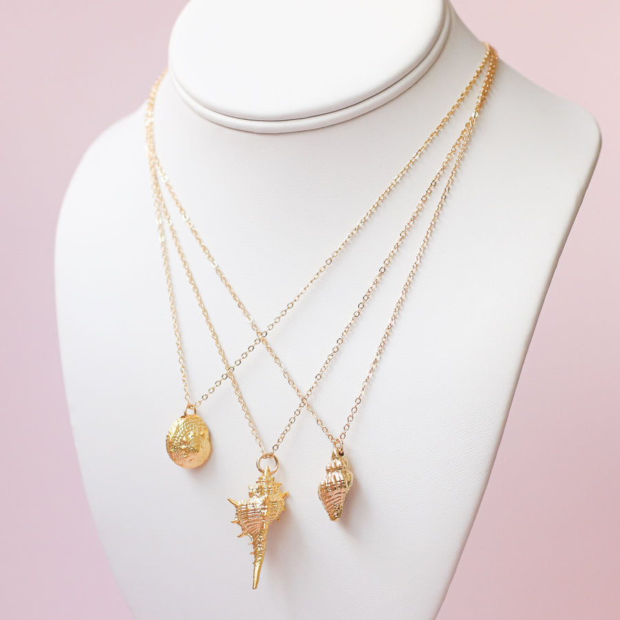 #46 Sample Gold Shell Necklace