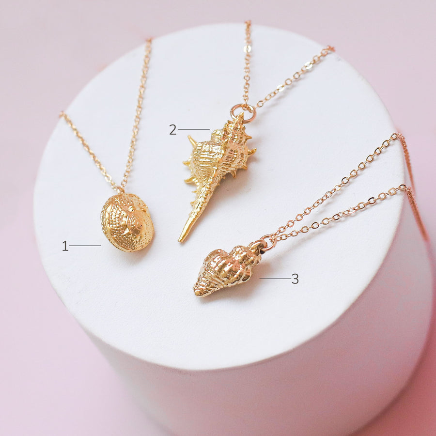 #46 Sample Gold Shell Necklace