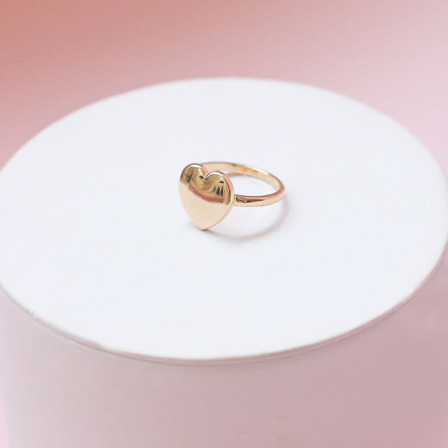 #49 Sample Gold Heart Ring