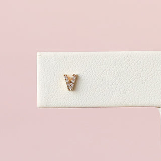 Taudrey Girl Initial Stud Earrings