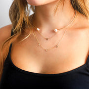 Pearly Girl Cuff Necklace