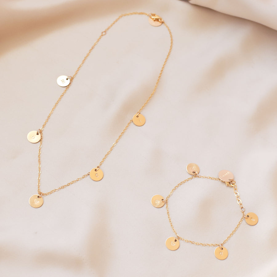 Five Golden Rings Necklace