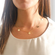 Five Golden Rings Necklace