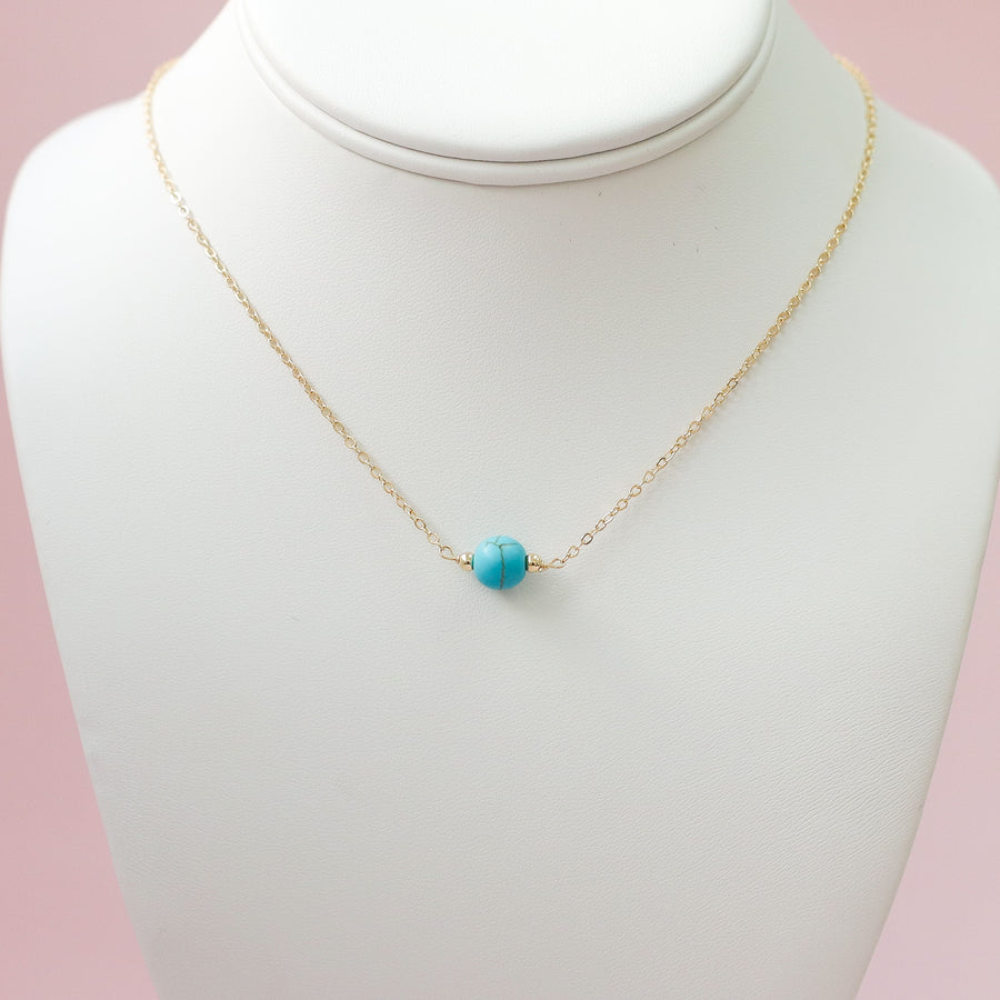 #26 Sample turquoise bead necklace