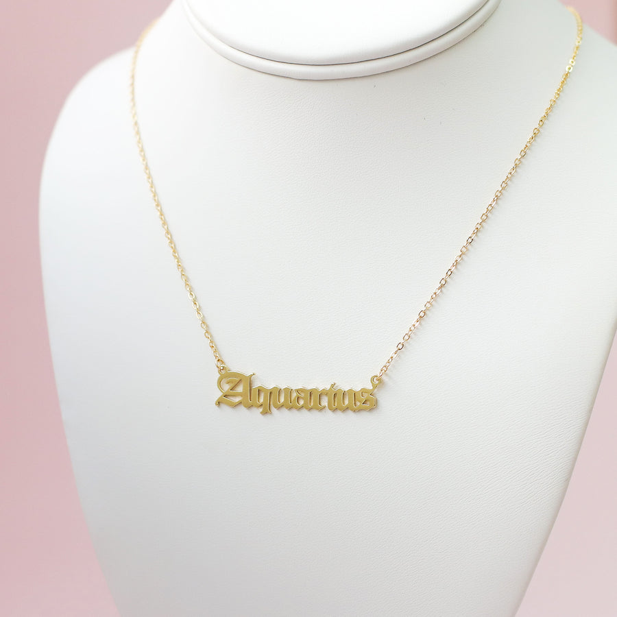 #29 Sample Zodiac Necklace(Available in Gold and Silver)