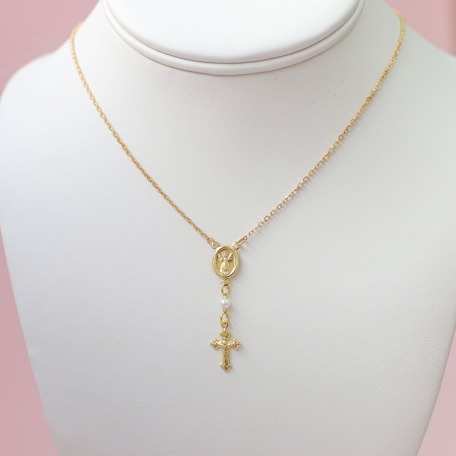 #30 Sample Gold Necklace with Cross