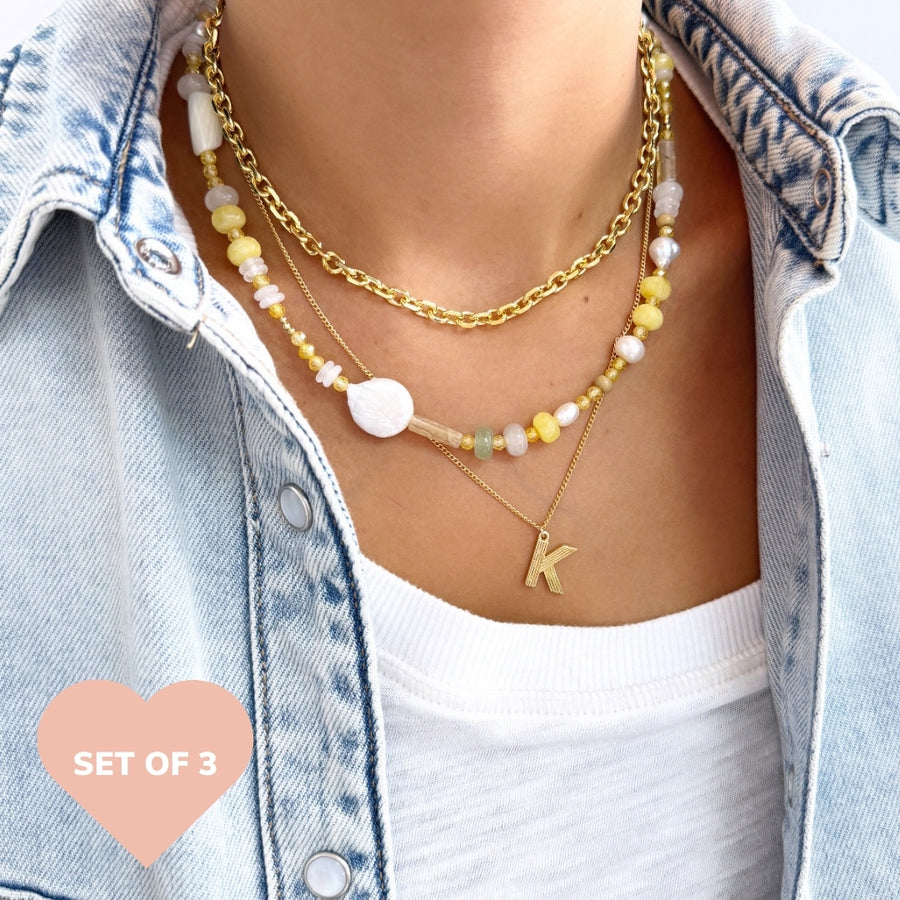 Golden Ease Necklace Stack